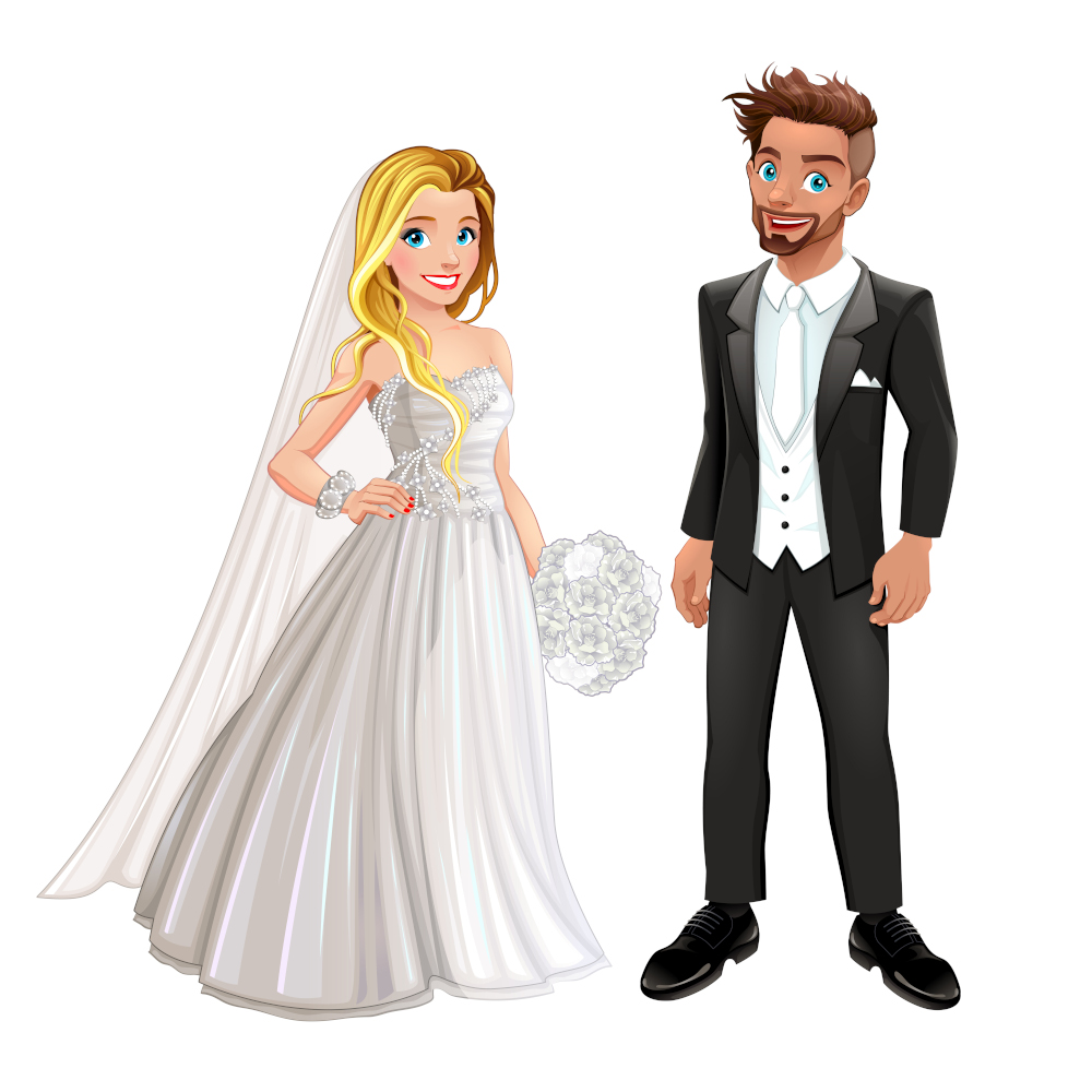 bride and groom image