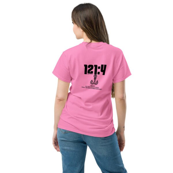 unisex-classic-tee-azalea-back-6832d1e59671a.jpg God Nah Sleep T-Shirt – Faith Over Fear Unisex Christian Tee (Front and Back)