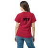 unisex-classic-tee-cardinal-back-6832cec1d36e1.jpg God Nah Sleep T-Shirt – Faith Over Fear Unisex Christian Tee (Front and Back)
