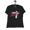 womens-relaxed-t-shirt-black-front-68337228adadd.jpg Saved Women’s Relaxed Fit Christian T-Shirt – Rugged Cross Faith Design