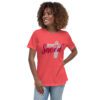 womens-relaxed-t-shirt-heather-red-front-683367be4ec6b.jpg Saved Women’s Relaxed Fit Christian T-Shirt – Rugged Cross Faith Design