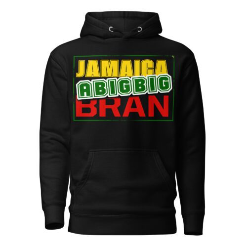 Jamaica: A Big Big Bran Hoodie – Bold Black Edition | Island Pride Streetwear