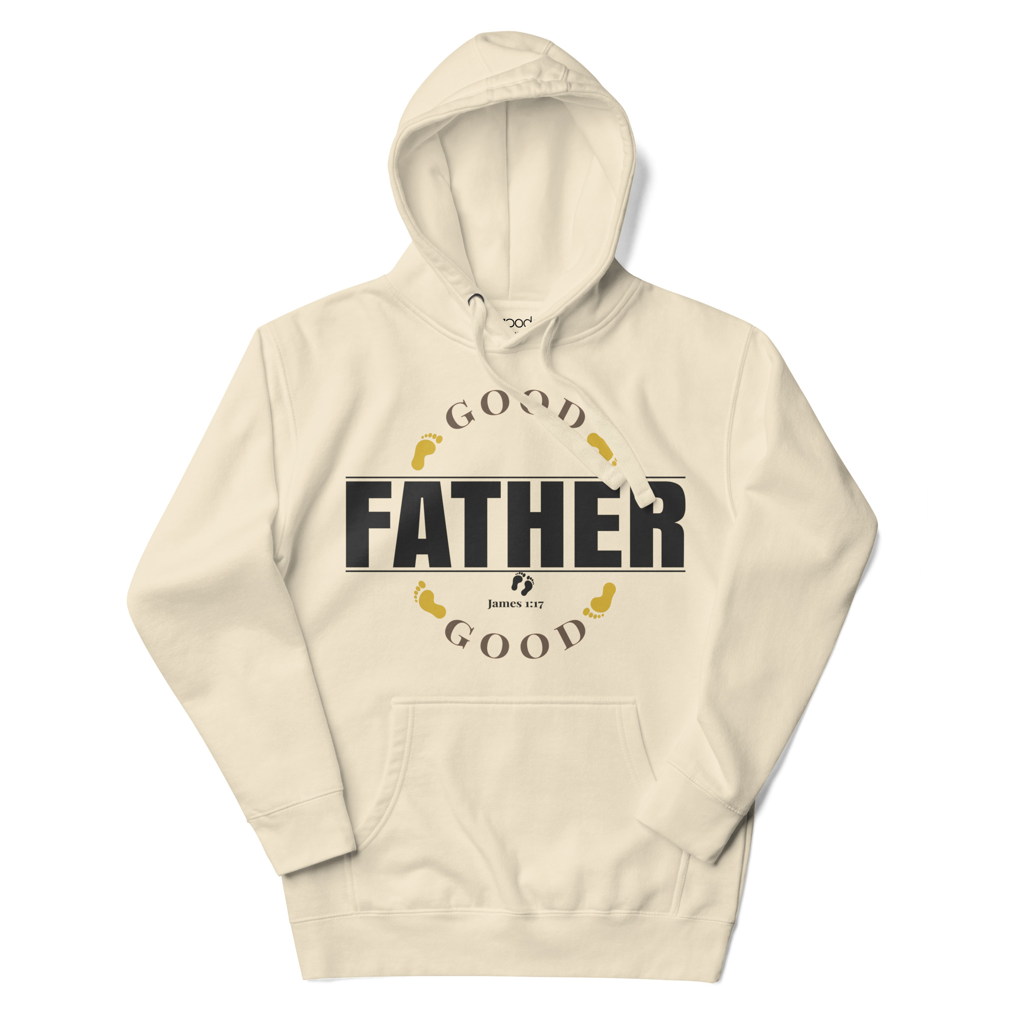 cotton-heritage-m2580-i-unisex-premium-pullover-hoodie-bone-front-68eef311120cd.jpg Good Good Father Hoodie | James 1:17 Scripture Design | Faith & Culture Collection