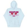 cotton-heritage-m2580-i-unisex-premium-pullover-hoodie-sky-blue-front-68eeb094bbfa9.jpg Discipline Over Motivation Hoodie | Hebrews 12:11 | Faith & Fitness Streetwear