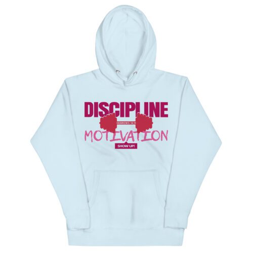 Discipline Over Motivation Hoodie | Hebrews 12:11 | Faith & Fitness Streetwear