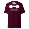 unisex-classic-tee-maroon-back-68ecaa13f17e1.jpg Discipline Over Motivation – “Show Up” Tee