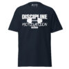 unisex-classic-tee-navy-front-68ecaa14033d6.jpg Discipline Over Motivation – “Show Up” Tee