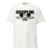 unisex-classic-tee-white-front-68eca8192823e.jpg Discipline Over Motivation – “Show Up” Tee