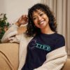 womens-relaxed-t-shirt-navy-front-68f5814a15fad.jpg God Is The Key In This Life – Women’s Christian Tee
