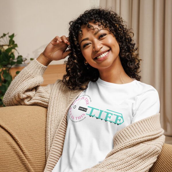 womens-relaxed-t-shirt-white-front-68f5814a17d55.jpg God Is The Key In This Life – Women’s Christian Tee